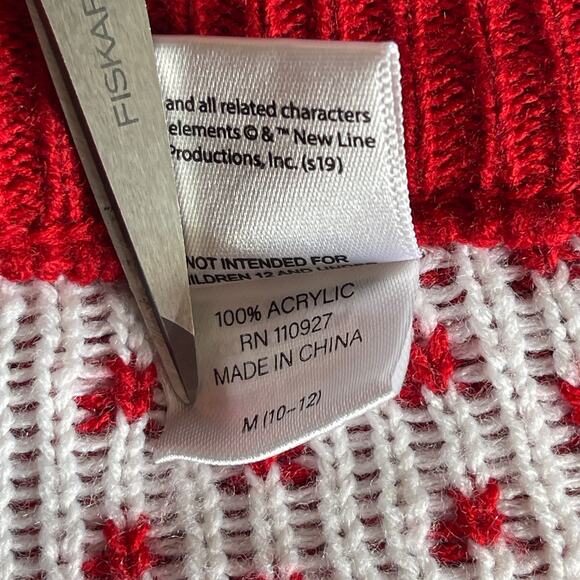 Elf The Movie SANTA I KNOW HIM Ugly Christmas Sweater Kid's Size M (10-12) - Picture 4 of 4